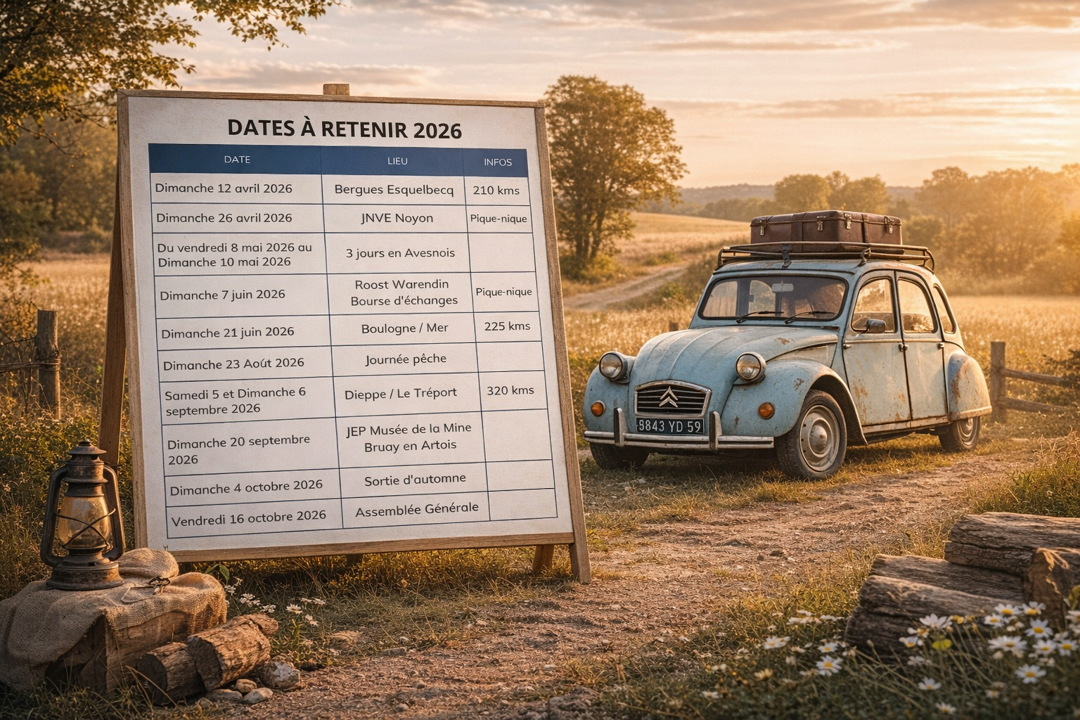 2026 – Prochaines sorties